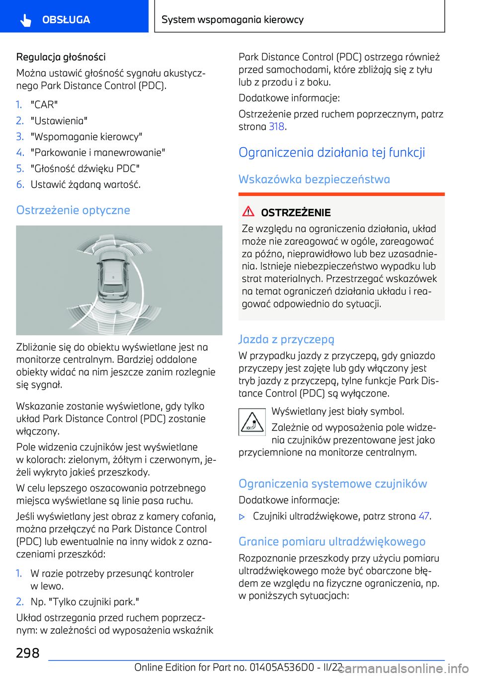 BMW X6 M 2022  Instrukcja obsługi (in Polish) Regulacja go no ci
Mo 0na ustawi 4 g 2o 3no 34 sygna 2u akustycz