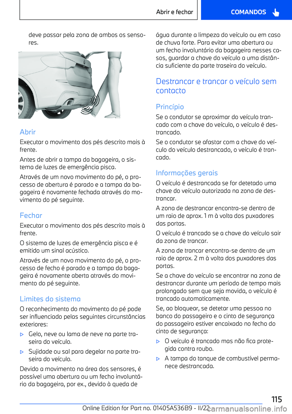 BMW X6 M 2022 Manual do condutor (in Portuguese) deve passar pela zona de ambos os senso BMW X6 M 2022 Manual do condutor (in Portuguese) deve passar pela zona de ambos os senso
