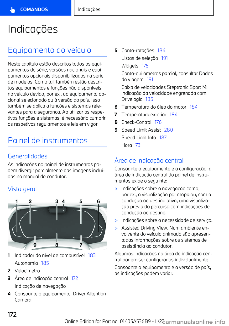 BMW X6 M 2022 Manual do condutor (in Portuguese) Indica BMW X6 M 2022 Manual do condutor (in Portuguese) Indica