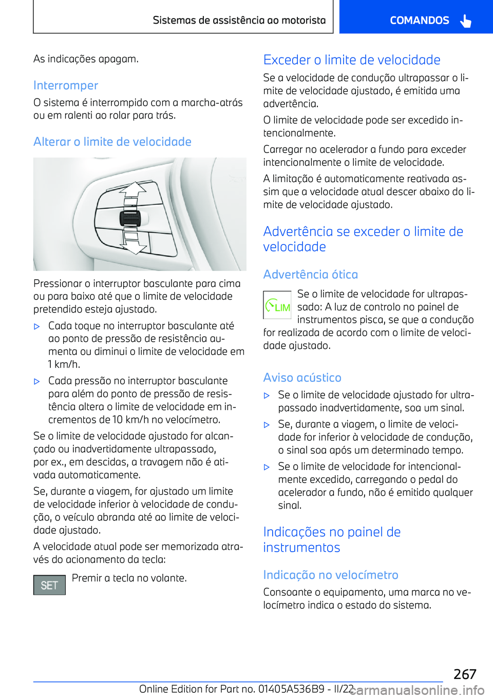 BMW X6 M 2022  Manual do condutor (in Portuguese) As indica
