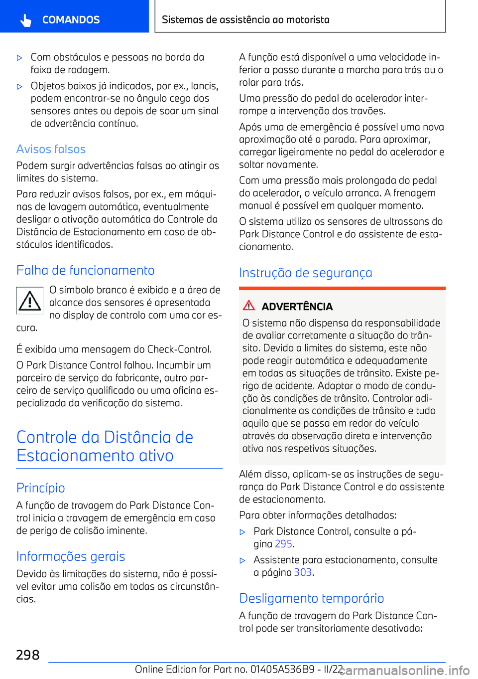 BMW X6 M 2022  Manual do condutor (in Portuguese) 
