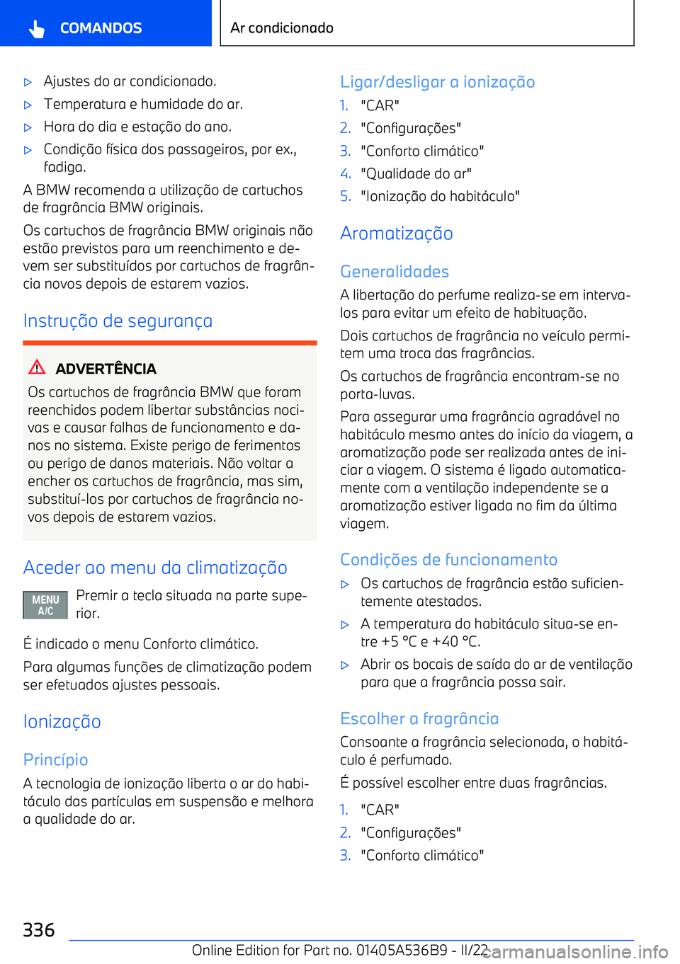 BMW X6 M 2022  Manual do condutor (in Portuguese) 