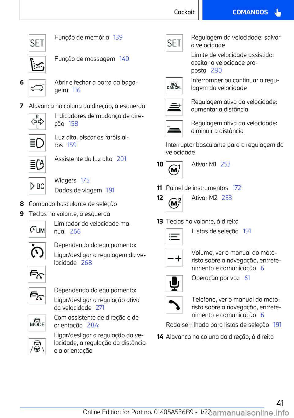 BMW X6 M 2022  Manual do condutor (in Portuguese) Fun