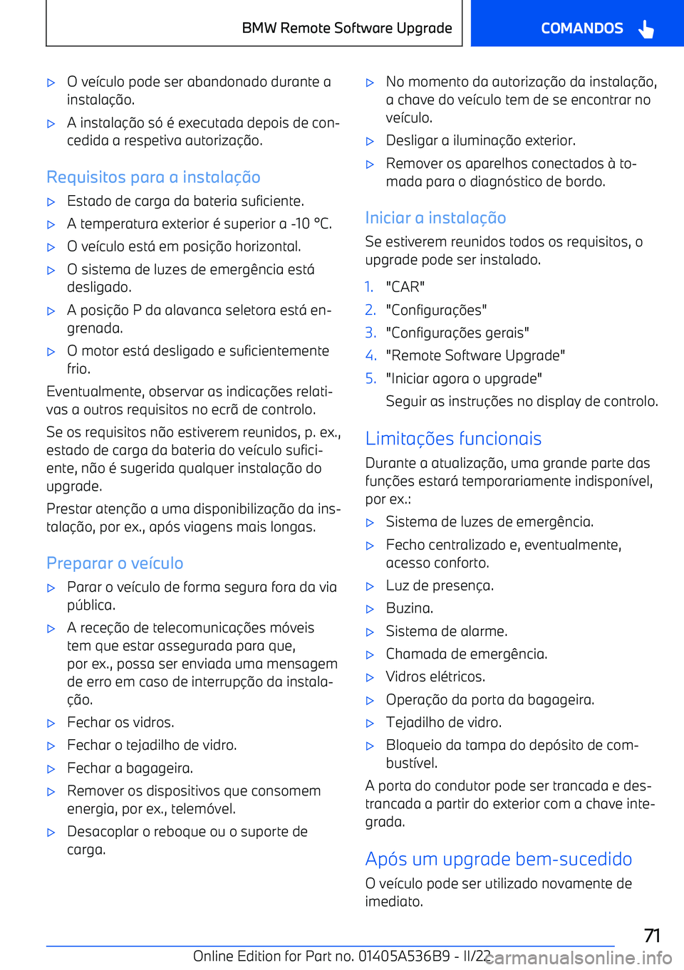 BMW X6 M 2022  Manual do condutor (in Portuguese) 