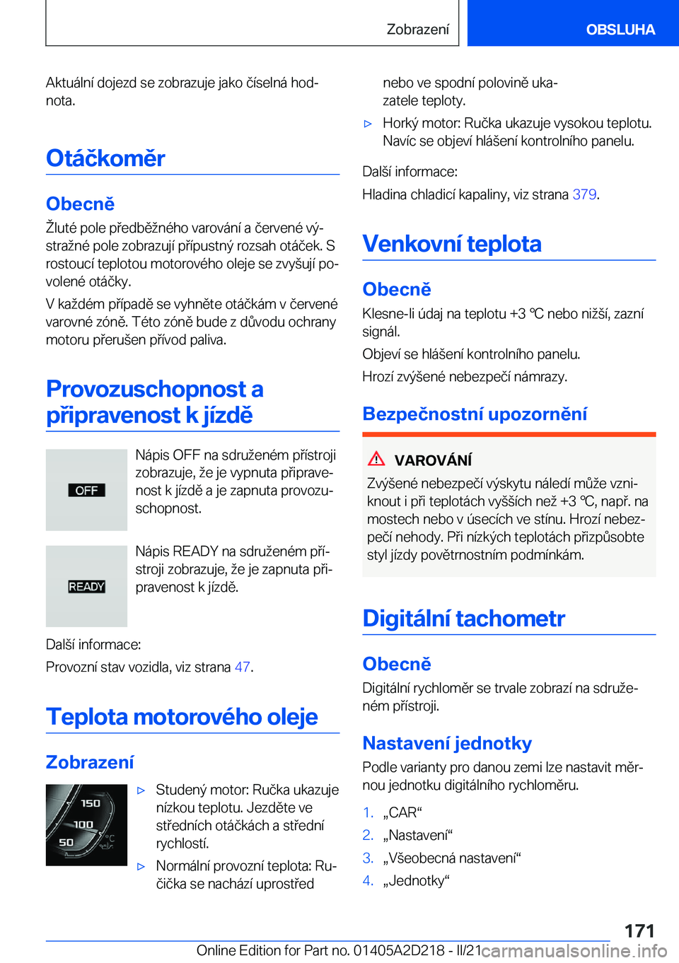 BMW X6 M 2021  Návod na použití (in Czech) �A�k�t�u�