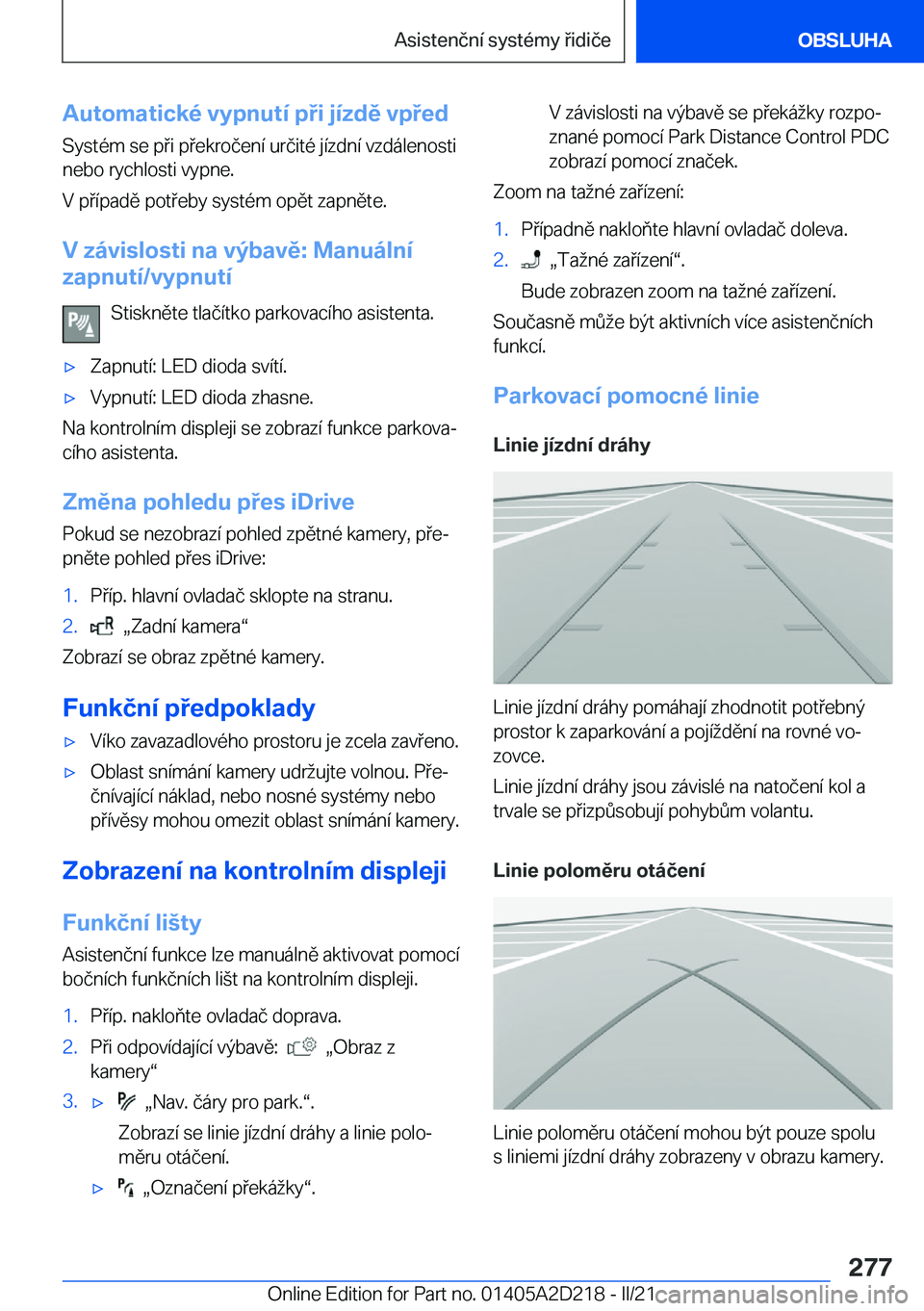 BMW X6 M 2021  Návod na použití (in Czech) �A�u�t�o�m�a�t�i�c�k�