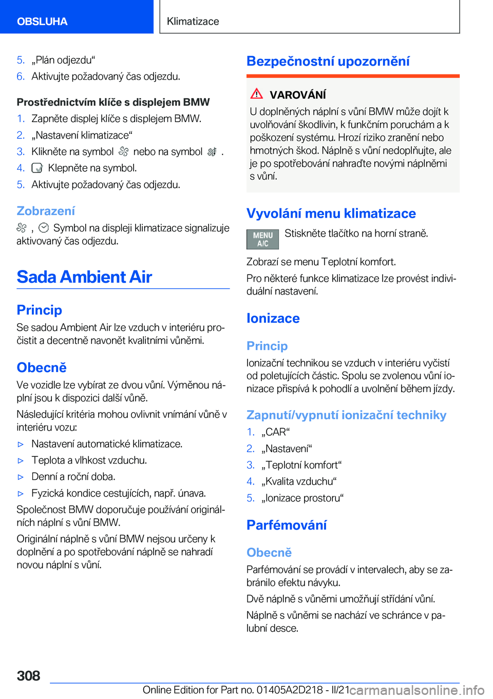 BMW X6 M 2021  Návod na použití (in Czech) �5�.x�P�l�