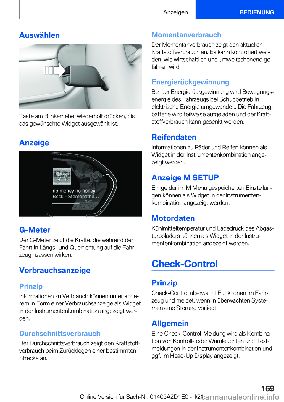 BMW X6 M 2021  Betriebsanleitungen (in German) �A�u�s�w�