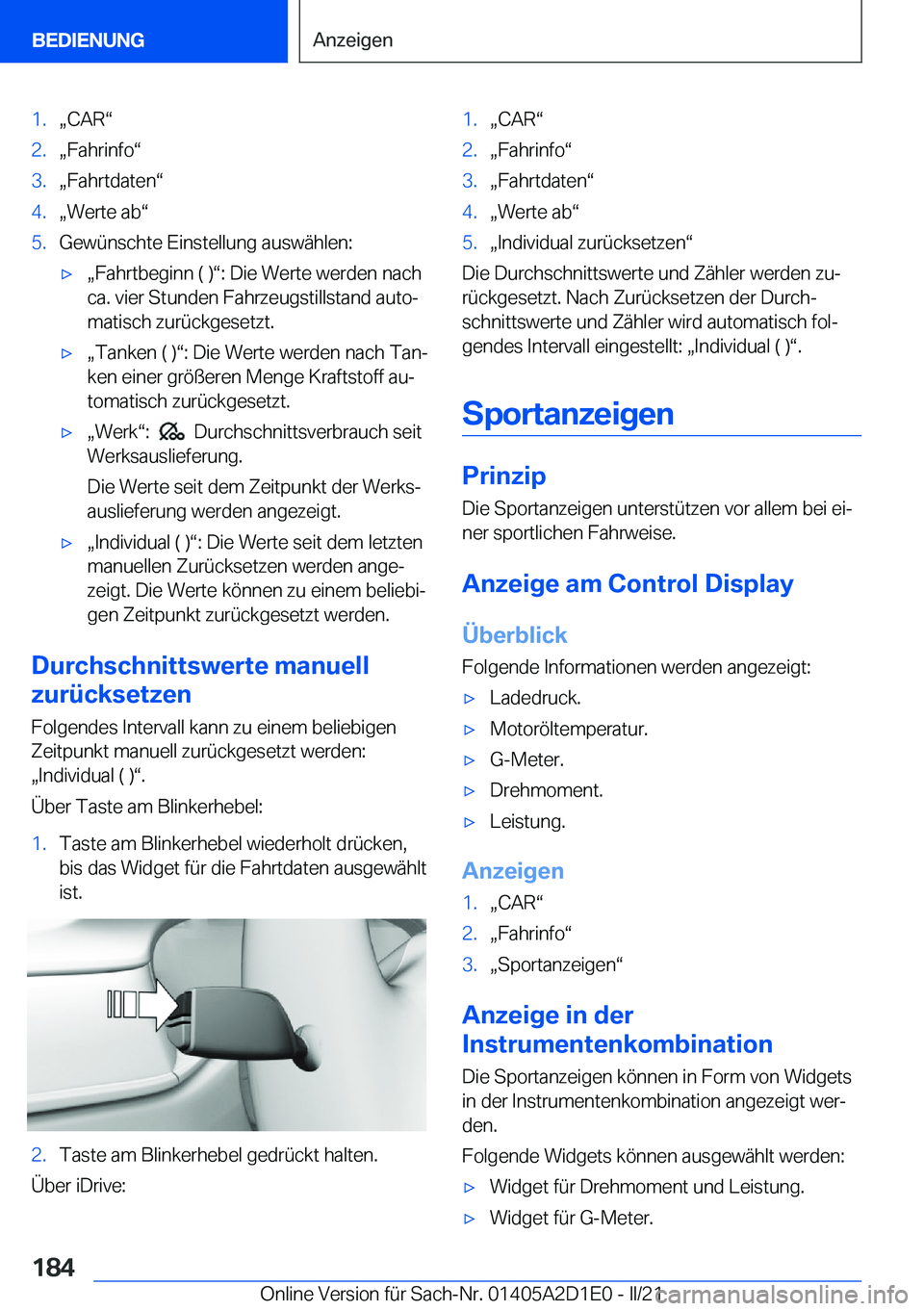 BMW X6 M 2021  Betriebsanleitungen (in German) �1�.x�C�A�Rv�2�.x�F�a�h�r�i�n�f�ov�3�.x�F�a�h�r�t�d�a�t�e�nv�4�.x�W�e�r�t�e��a�bv�5�.�G�e�w�