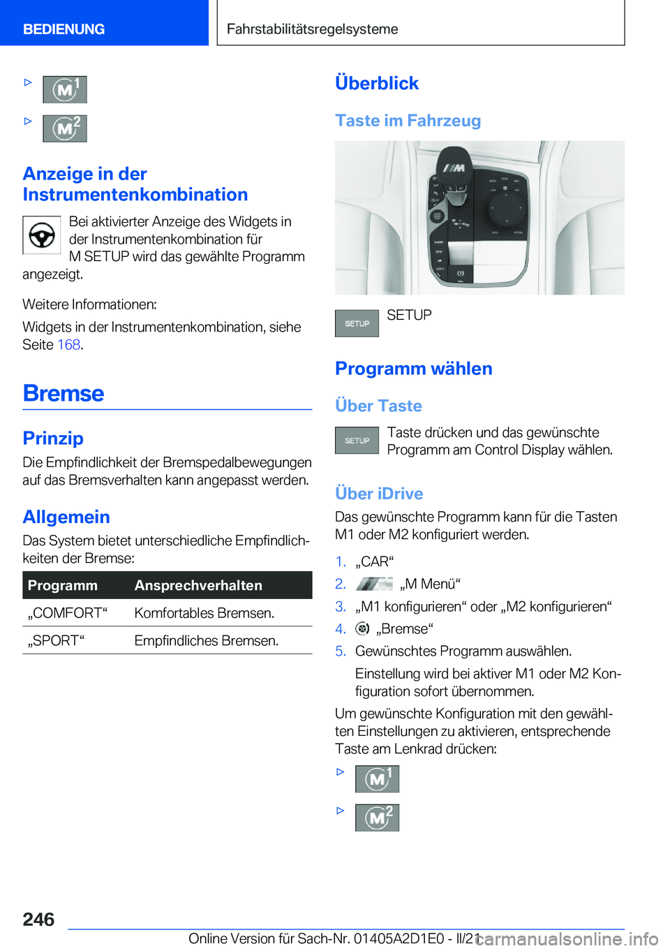BMW X6 M 2021  Betriebsanleitungen (in German) 'x'x
�A�n�z�e�i�g�e��i�n��d�e�r
�I�n�s�t�r�u�m�e�n�t�e�n�k�o�m�b�i�n�a�t�i�o�n
�B�e�i��a�k�t�i�v�i�e�r�t�e�r��A�n�z�e�i�g�e��d�e�s��W�i�d�g�e�t�s��i�n�d�e�r��I�n�s�t�r�u�m�e�n�t�e�n�k�