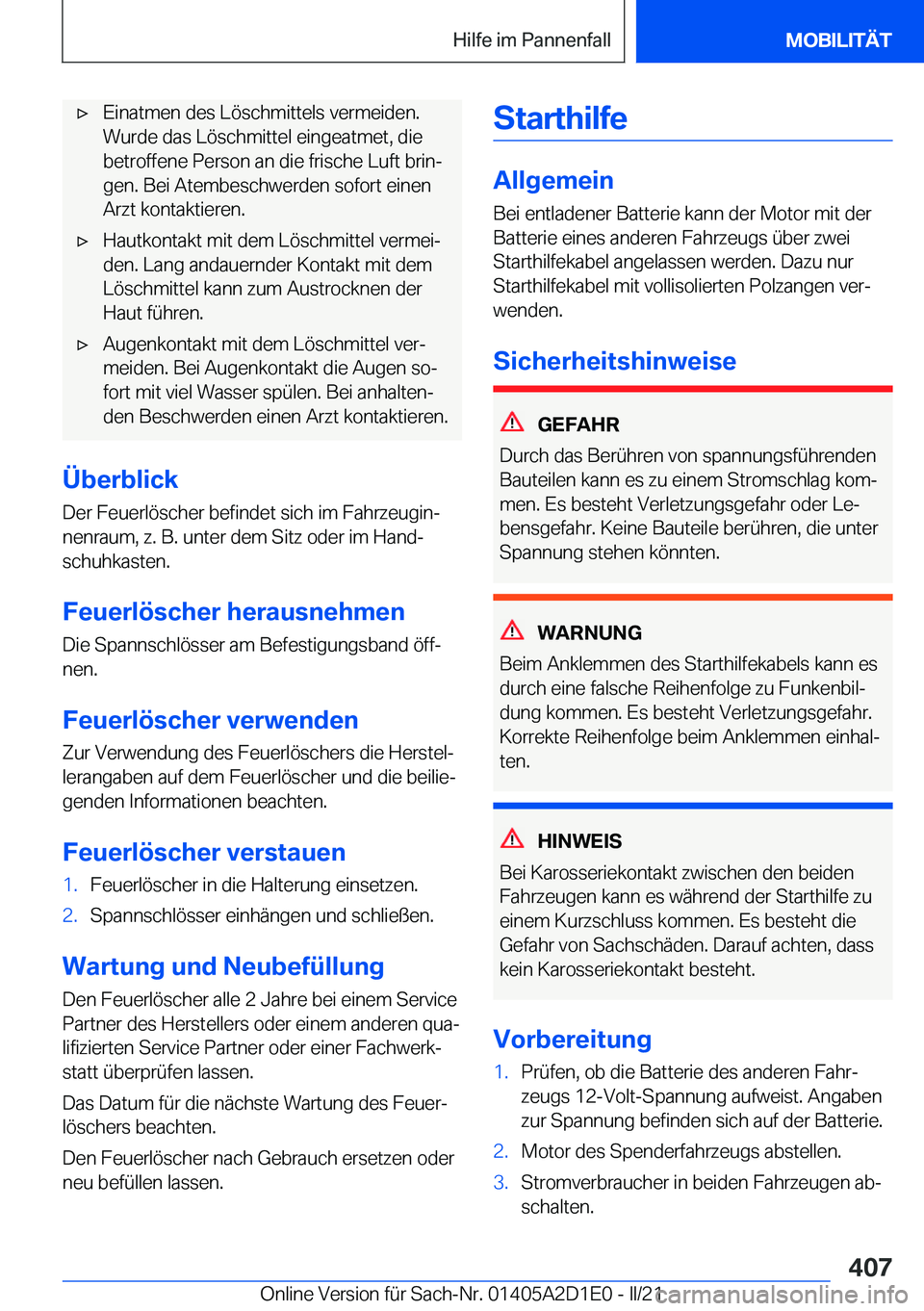 BMW X6 M 2021  Betriebsanleitungen (in German) 'x�E�i�n�a�t�m�e�n��d�e�s��L�