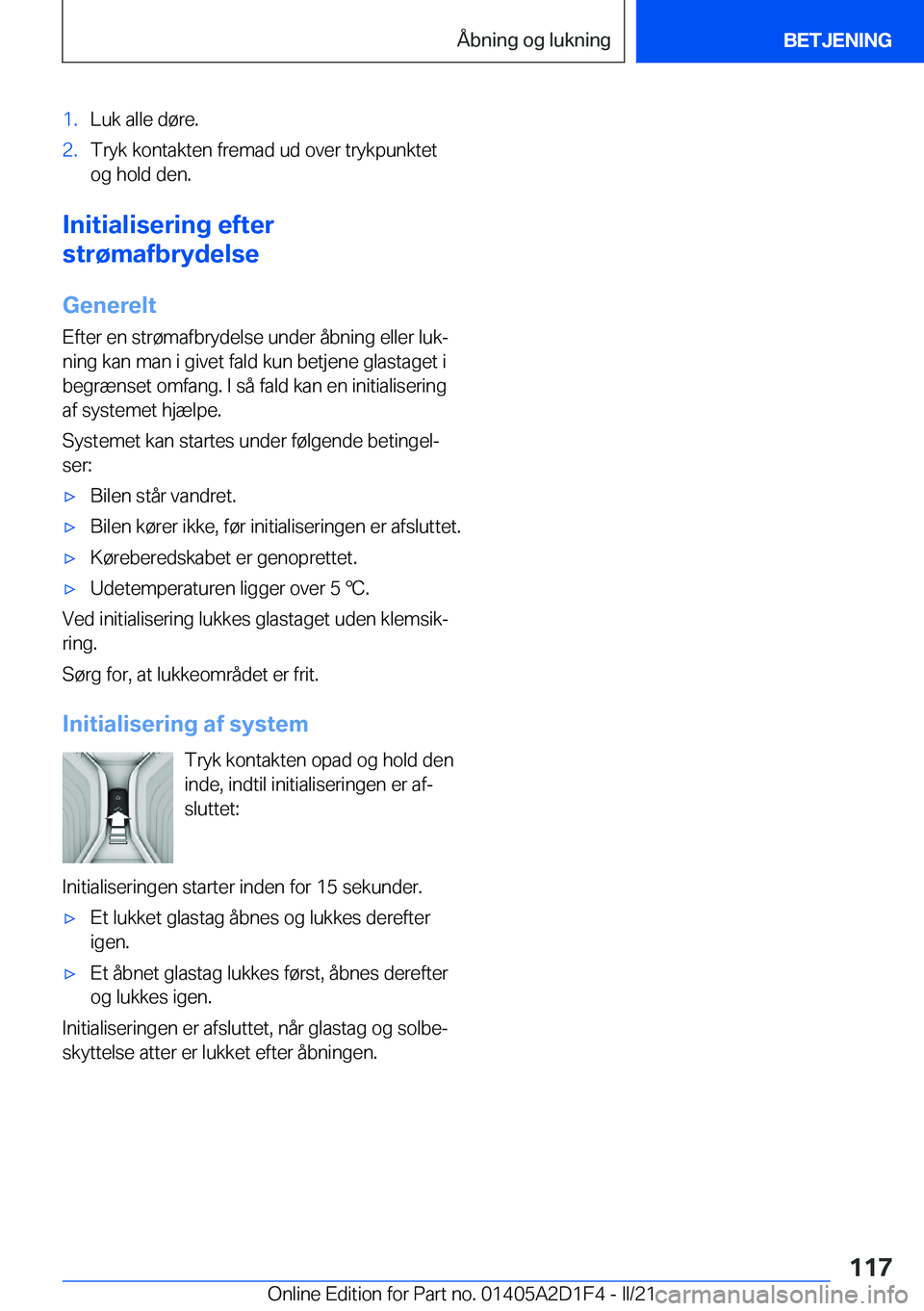 BMW X6 M 2021  InstruktionsbØger (in Danish) �1�.�L�u�k��a�l�l�e��d�