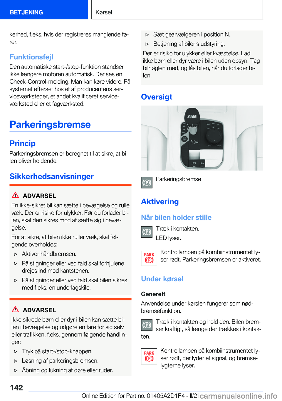 BMW X6 M 2021  InstruktionsbØger (in Danish) �k�e�r�h�e�d�,��f�.�e�k�s�.��h�v�i�s��d�e�r��r�e�g�i�s�t�r�e�r�e�s��m�a�n�g�l�e�n�d�e��f�