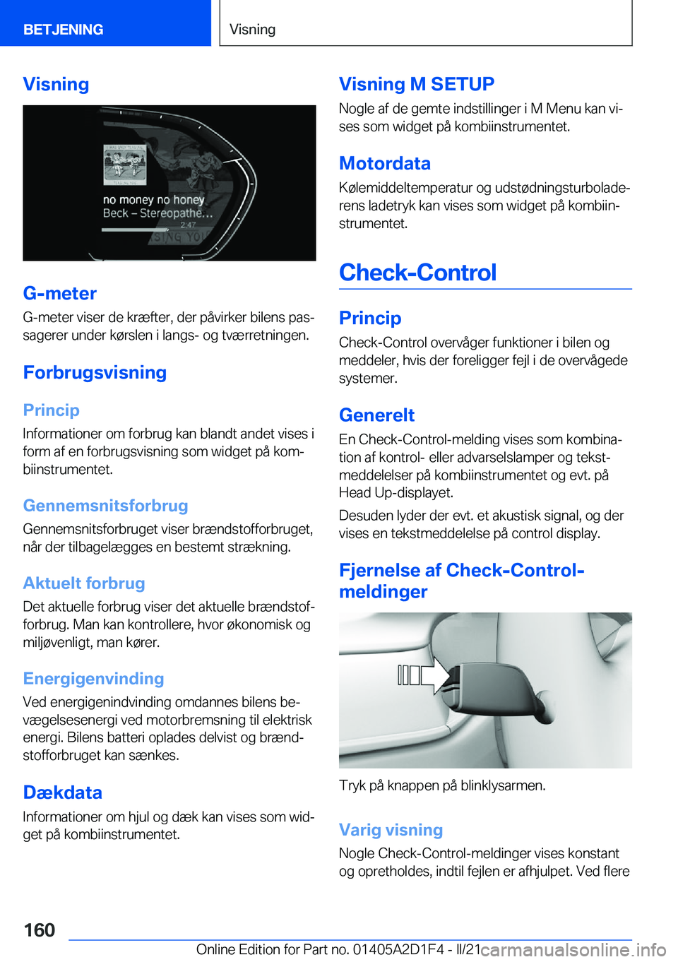 BMW X6 M 2021  InstruktionsbØger (in Danish) �V�i�s�n�i�n�g
�G�-�m�e�t�e�r
�G�-�m�e�t�e�r��v�i�s�e�r��d�e��k�r�æ�f�t�e�r�,��d�e�r��p�å�v�i�r�k�e�r��b�i�l�e�n�s��p�a�sj
�s�a�g�e�r�e�r��u�n�d�e�r��k�