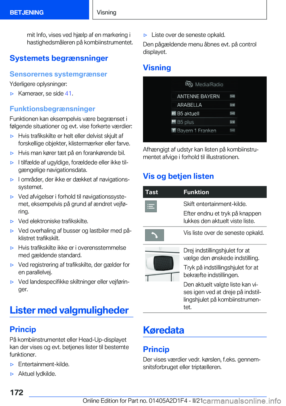 BMW X6 M 2021  InstruktionsbØger (in Danish) �m�i�t��I�n�f�o�,��v�i�s�e�s��v�e�d��h�j�æ�l�p��a�f��e�n��m�a�r�k�e�r�i�n�g��i
�h�a�s�t�i�g�h�e�d�s�m�å�l�e�r�e�n��p�å��k�o�m�b�i�i�n�s�t�r�u�m�e�n�t�e�t�.
�S�y�s�t�e�m�e�t�s��b�e�g�r�æ