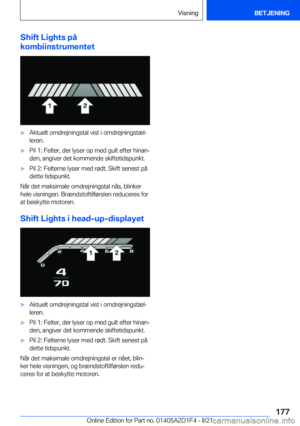 BMW X6 M 2021  InstruktionsbØger (in Danish) �S�h�i�f�t��L�i�g�h�t�s��p�å
�k�o�m�b�i�i�n�s�t�r�u�m�e�n�t�e�t'x�A�k�t�u�e�l�t��o�m�d�r�e�j�n�i�n�g�s�t�a�l��v�i�s�t��i��o�m�d�r�e�j�n�i�n�g�s�t�æ�lj
�l�e�r�e�n�.'x�P�i�l��1�:��F�e