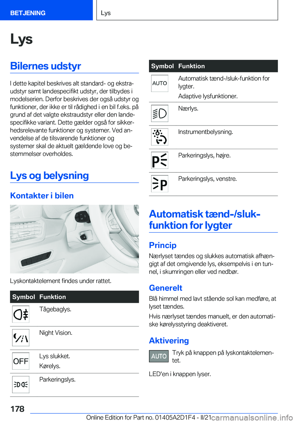 BMW X6 M 2021  InstruktionsbØger (in Danish) �L�y�s�B�i�l�e�r�n�e�s��u�d�s�t�y�r
�I��d�e�t�t�e��k�a�p�i�t�e�l��b�e�s�k�r�i�v�e�s��a�l�t��s�t�a�n�d�a�r�d�-��o�g��e�k�s�t�r�aj
�u�d�s�t�y�r��s�a�m�t��l�a�n�d�e�s�p�e�c�i�f�i�k�t��u�d�s�t
