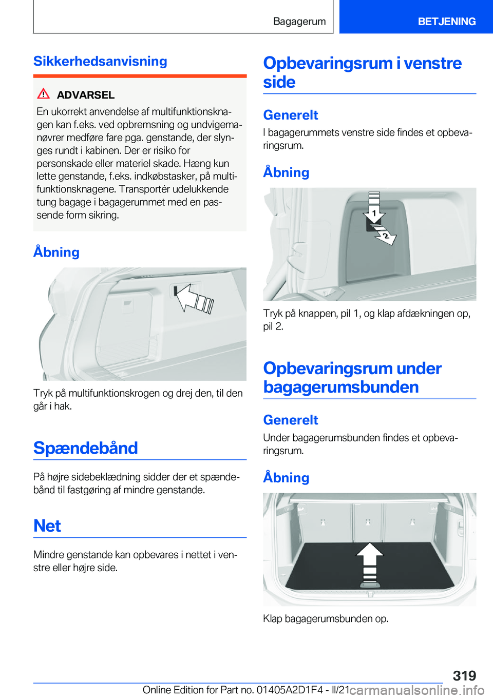 BMW X6 M 2021  InstruktionsbØger (in Danish) �S�i�k�k�e�r�h�e�d�s�a�n�v�i�s�n�i�n�g
�A�D�V�A�R�S�E�L
�E�n��u�k�o�r�r�e�k�t��a�n�v�e�n�d�e�l�s�e��a�f��m�u�l�t�i�f�u�n�k�t�i�o�n�s�k�n�aj
�g�e�n��k�a�n��f�.�e�k�s�.��v�e�d��o�p�b�r�e�m�s�n�