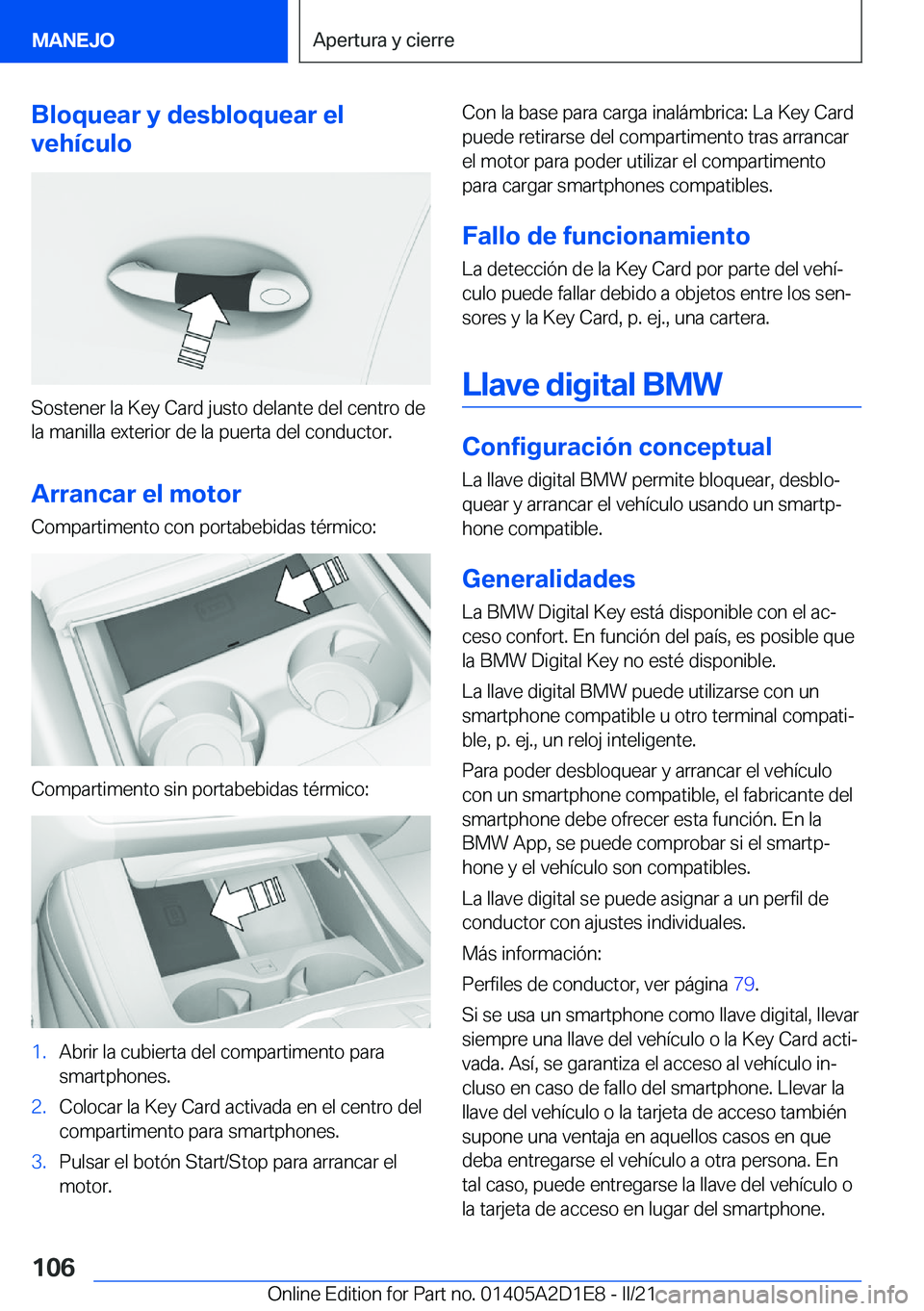 BMW X6 M 2021  Manuales de Empleo (in Spanish) �B�l�o�q�u�e�a�r��y��d�e�s�b�l�o�q�u�e�a�r��e�l
�v�e�h�