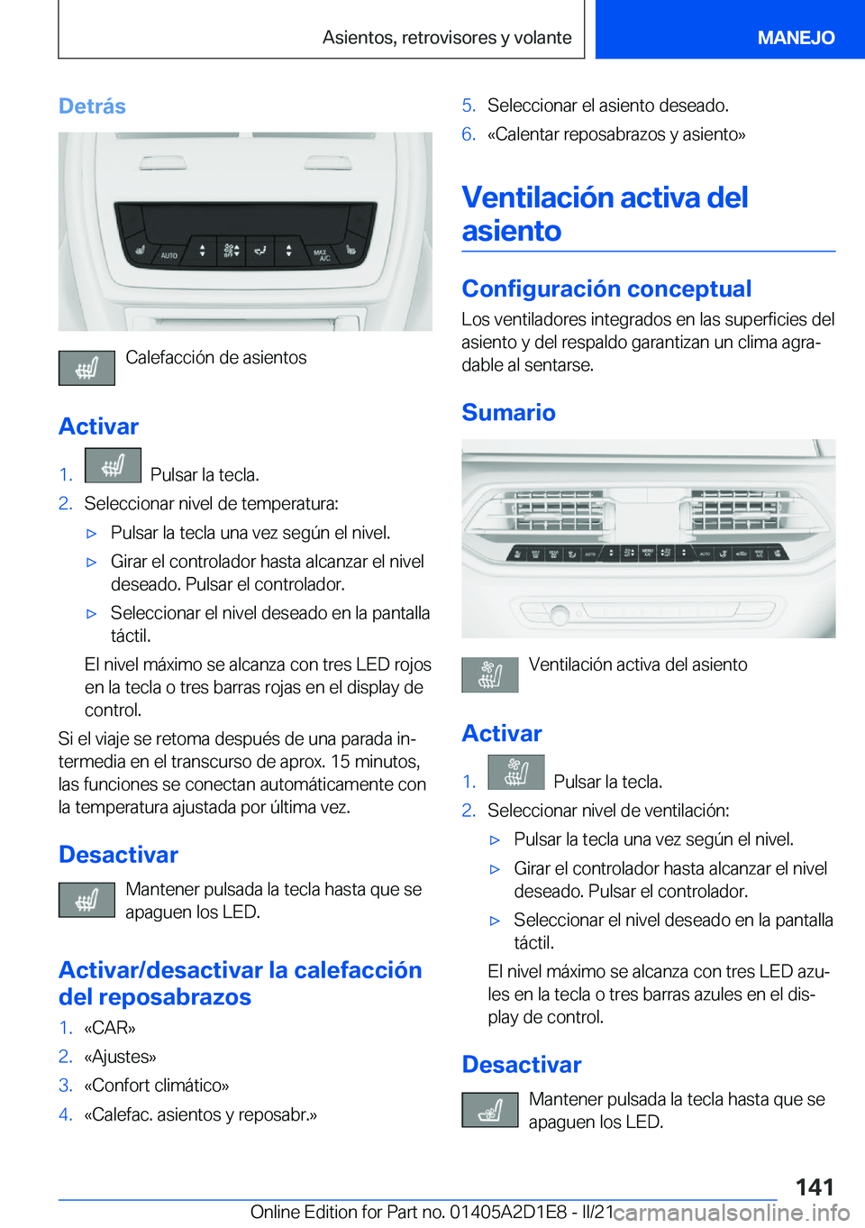 BMW X6 M 2021  Manuales de Empleo (in Spanish) �D�e�t�r�