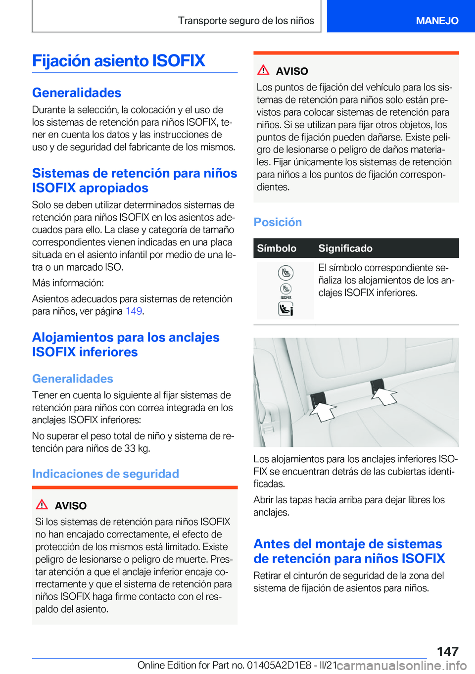 BMW X6 M 2021  Manuales de Empleo (in Spanish) �F�i�j�a�c�i�