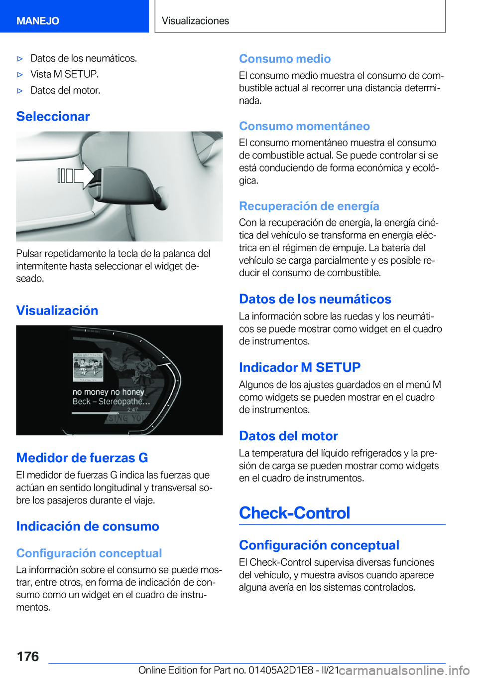 BMW X6 M 2021  Manuales de Empleo (in Spanish) x�D�a�t�o�s��d�e��l�o�s��n�e�u�m�