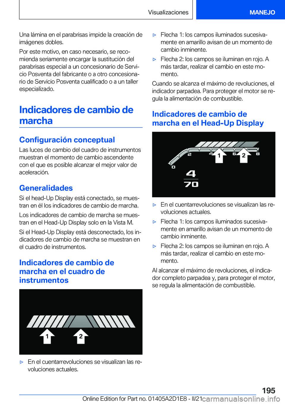 BMW X6 M 2021  Manuales de Empleo (in Spanish) �U�n�a��l�