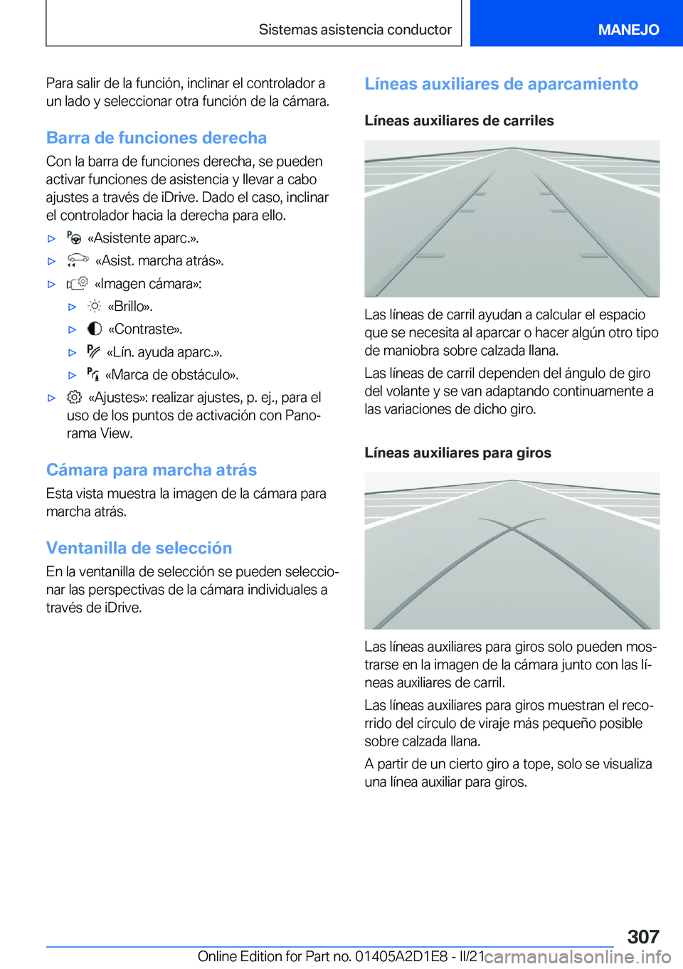 BMW X6 M 2021  Manuales de Empleo (in Spanish) �P�a�r�a��s�a�l�i�r��d�e��l�a��f�u�n�c�i�