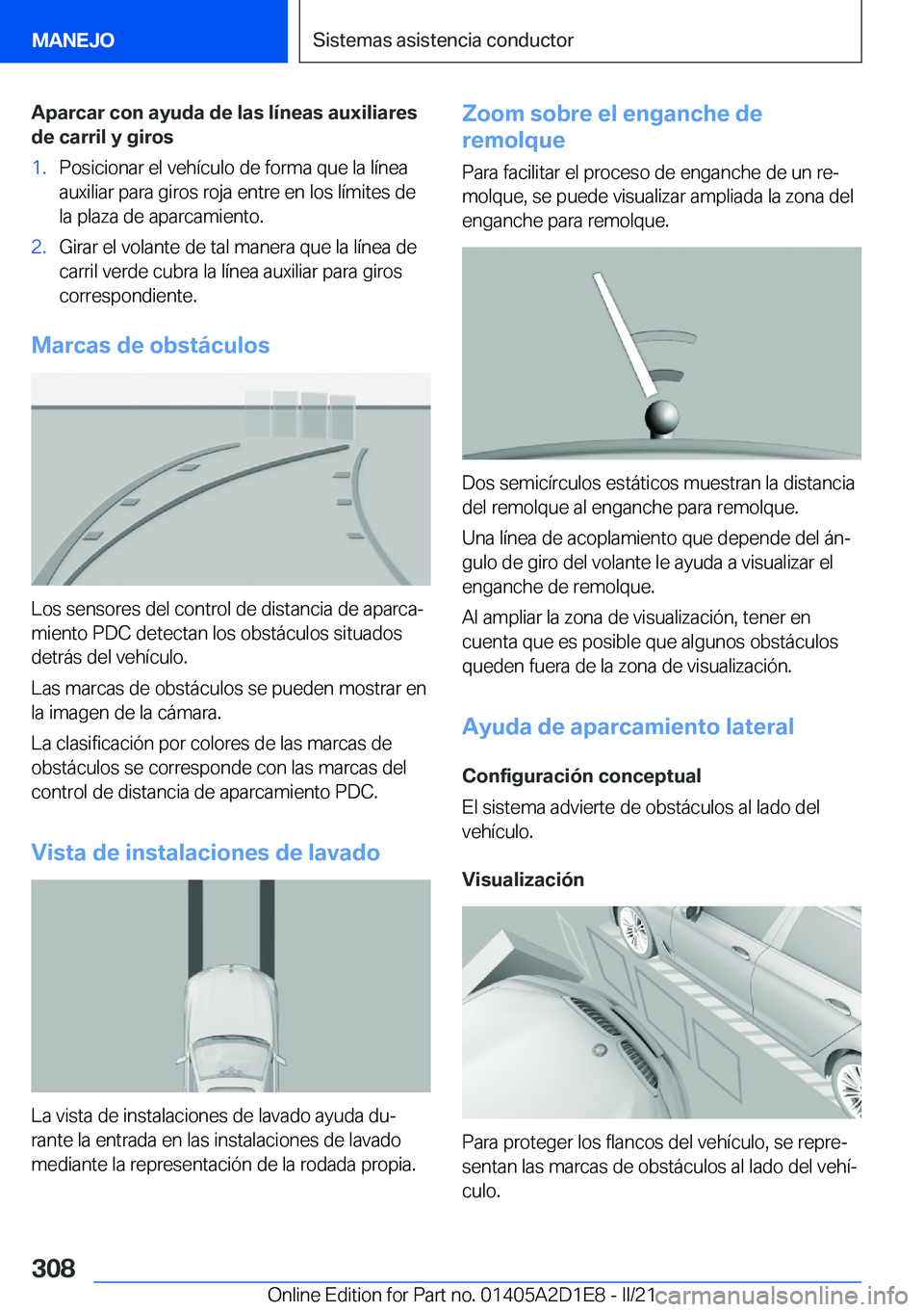 BMW X6 M 2021  Manuales de Empleo (in Spanish) �A�p�a�r�c�a�r��c�o�n��a�y�u�d�a��d�e��l�a�s��l�