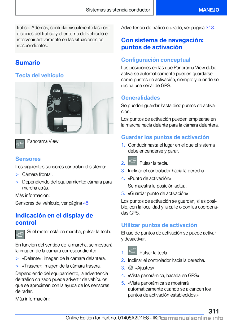 BMW X6 M 2021  Manuales de Empleo (in Spanish) �t�r�
