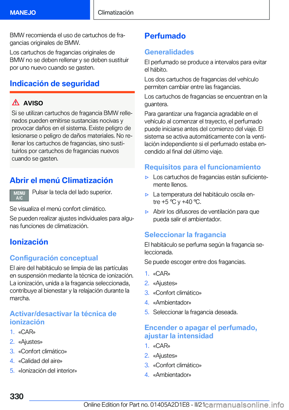 BMW X6 M 2021  Manuales de Empleo (in Spanish) �B�M�W��r�e�c�o�m�i�e�n�d�a��e�l��u�s�o��d�e��c�a�r�t�u�c�h�o�s��d�e��f�r�aª
�g�a�n�c�i�a�s��o�r�i�g�i�n�a�l�e�s��d�e��B�M�W�.
�L�o�s��c�a�r�t�u�c�h�o�s��d�e��f�r�a�g�a�n�c�i�a�s��o�r�