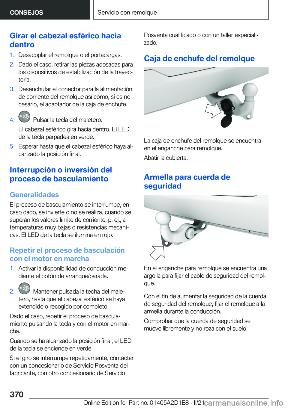 BMW X6 M 2021  Manuales de Empleo (in Spanish) �G�i�r�a�r��e�l��c�a�b�e�z�a�l��e�s�f�