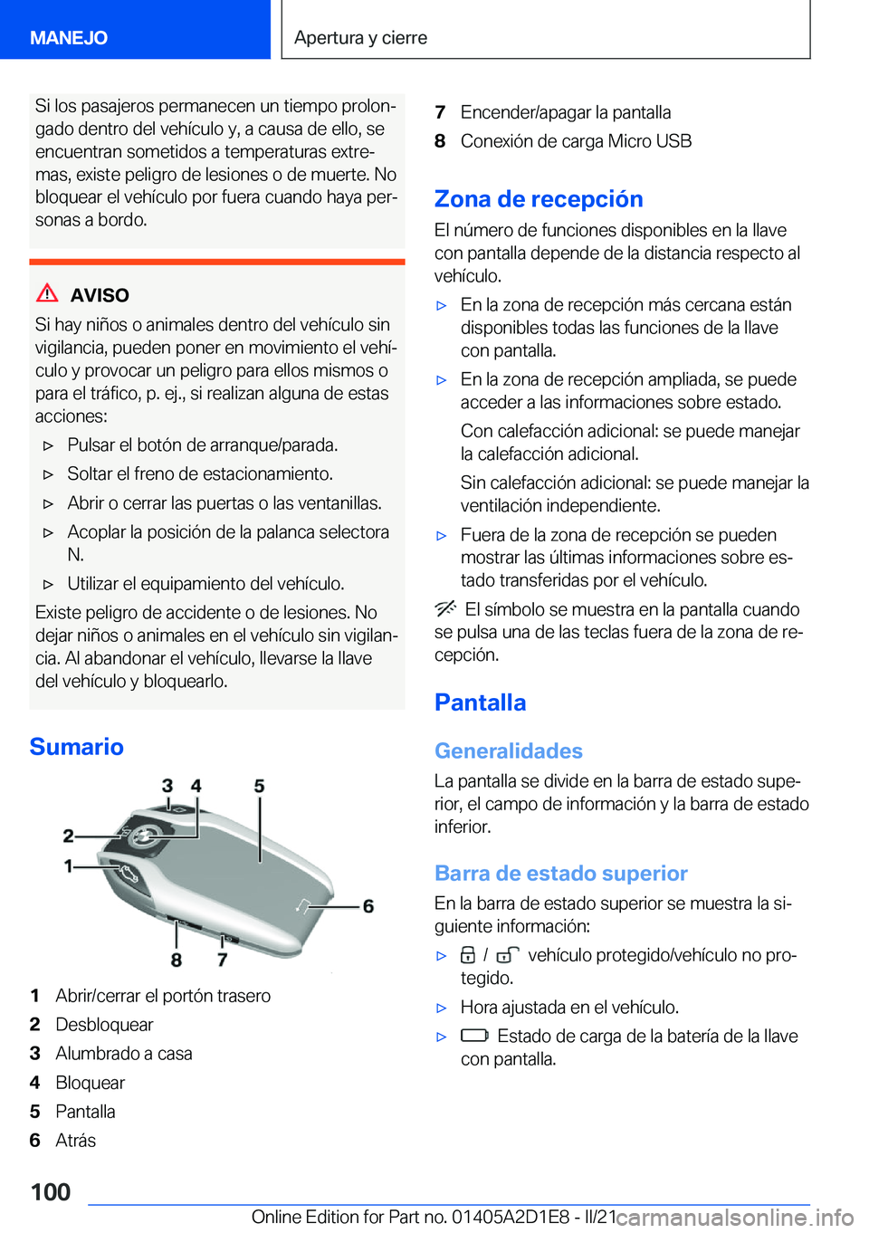 BMW X6 M 2021  Manuales de Empleo (in Spanish) �S�i��l�o�s��p�a�s�a�j�e�r�o�s��p�e�r�m�a�n�e�c�e�n��u�n��t�i�e�m�p�o��p�r�o�l�o�nª
�g�a�d�o��d�e�n�t�r�o��d�e�l��v�e�h�