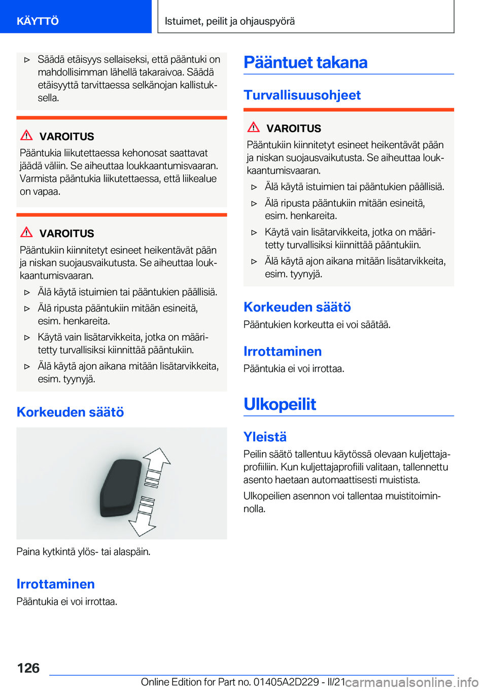 BMW X6 M 2021  Omistajan Käsikirja (in Finnish) 'x�S�
