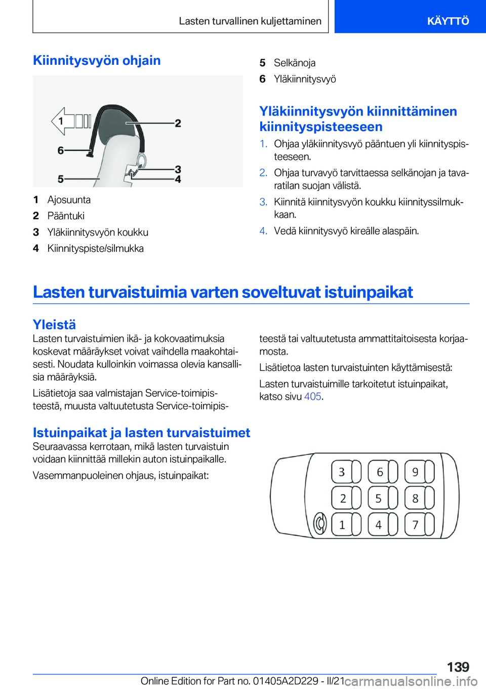 BMW X6 M 2021  Omistajan Käsikirja (in Finnish) �K�i�i�n�n�i�t�y�s�v�y�