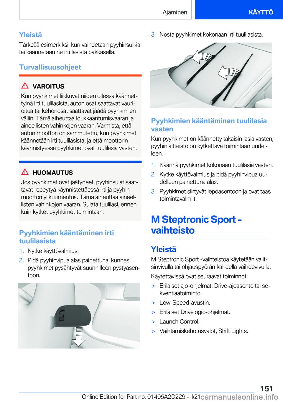 BMW X6 M 2021  Omistajan Käsikirja (in Finnish) �Y�l�e�i�s�t�