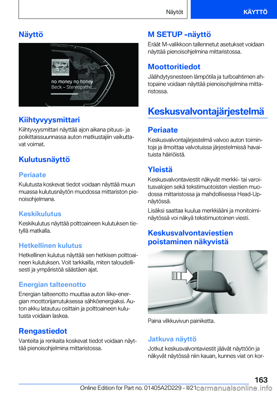 BMW X6 M 2021  Omistajan Käsikirja (in Finnish) �N�