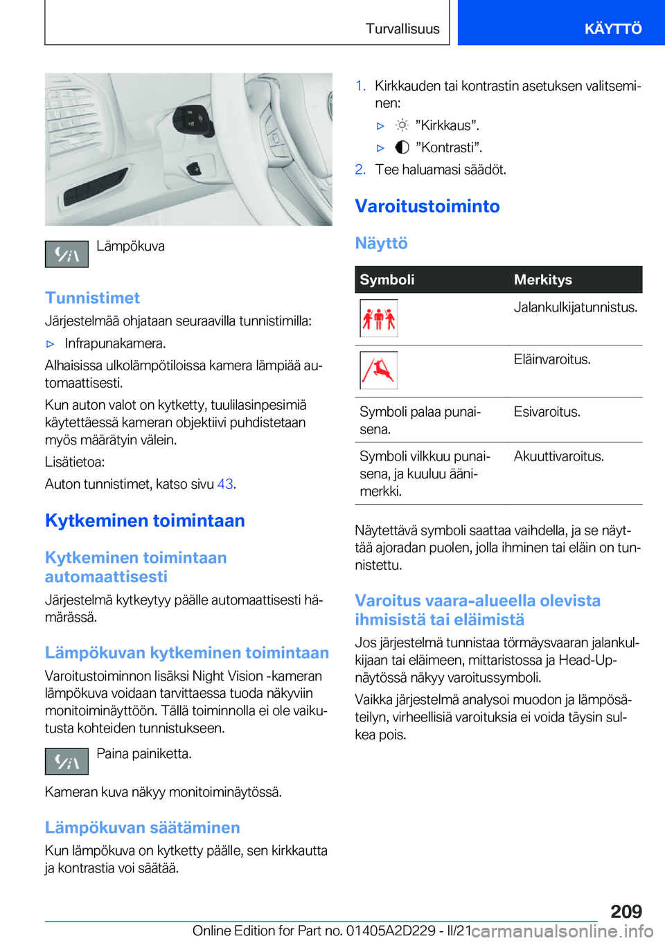 BMW X6 M 2021  Omistajan Käsikirja (in Finnish) �L�