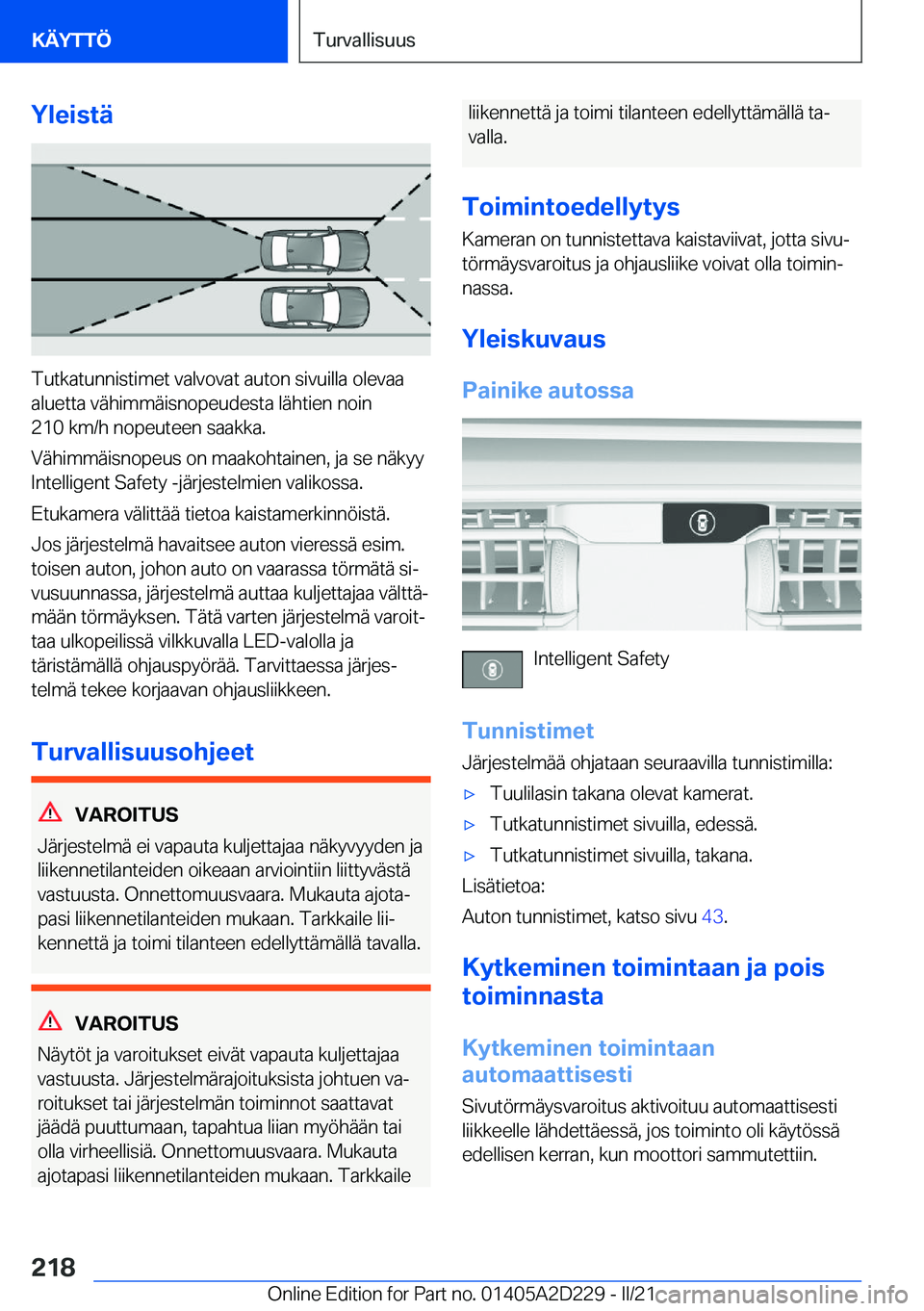 BMW X6 M 2021  Omistajan Käsikirja (in Finnish) �Y�l�e�i�s�t�