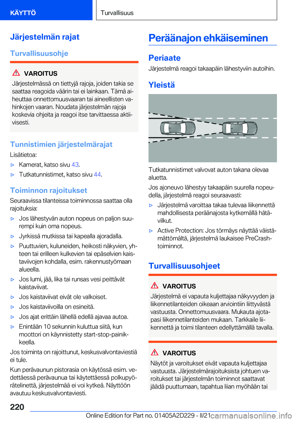 BMW X6 M 2021  Omistajan Käsikirja (in Finnish) �J�
