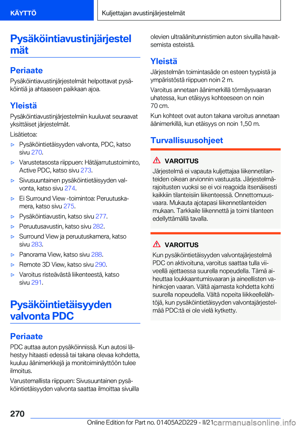 BMW X6 M 2021  Omistajan Käsikirja (in Finnish) �P�y�s�