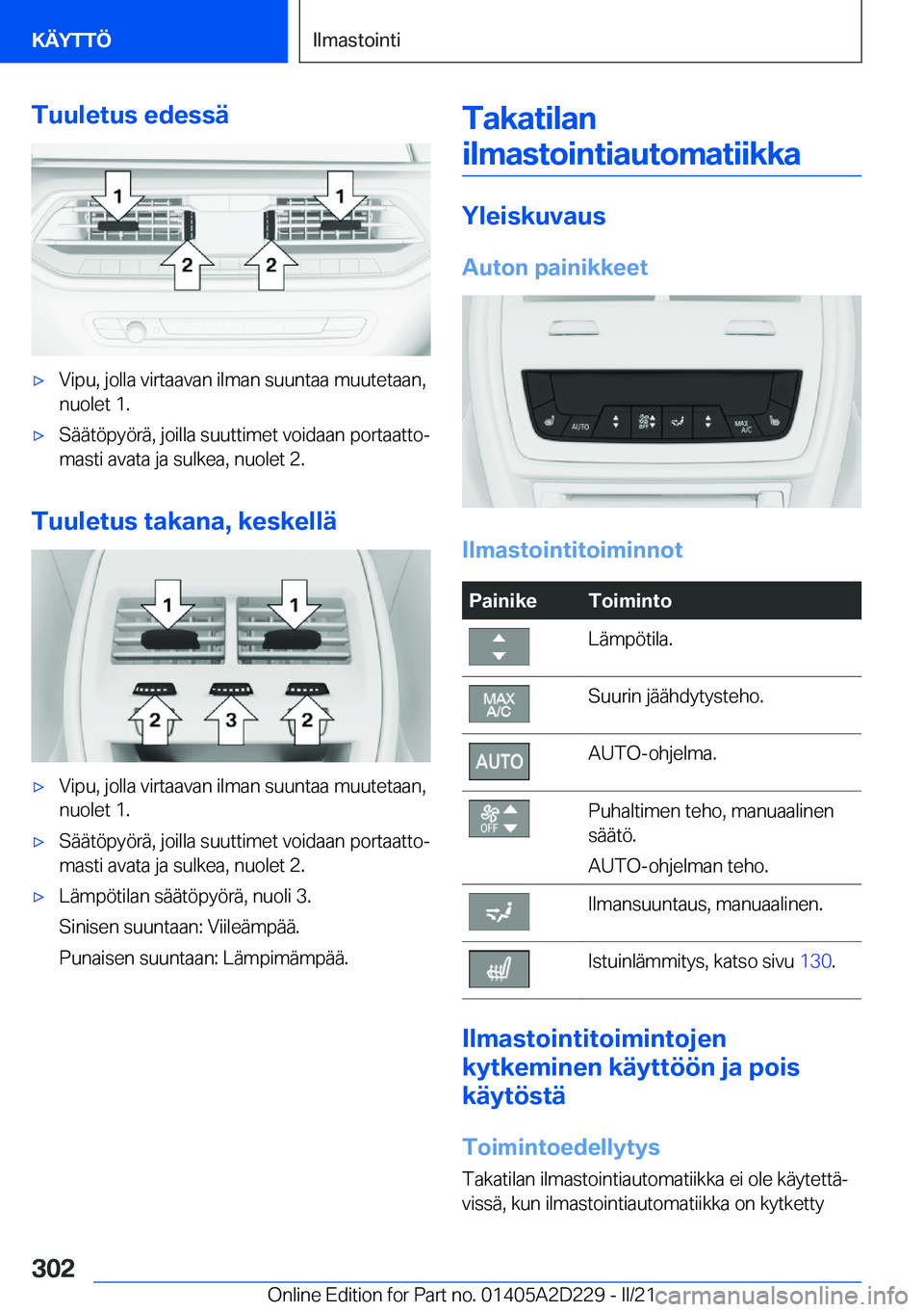 BMW X6 M 2021  Omistajan Käsikirja (in Finnish) �T�u�u�l�e�t�u�s��e�d�e�s�s�