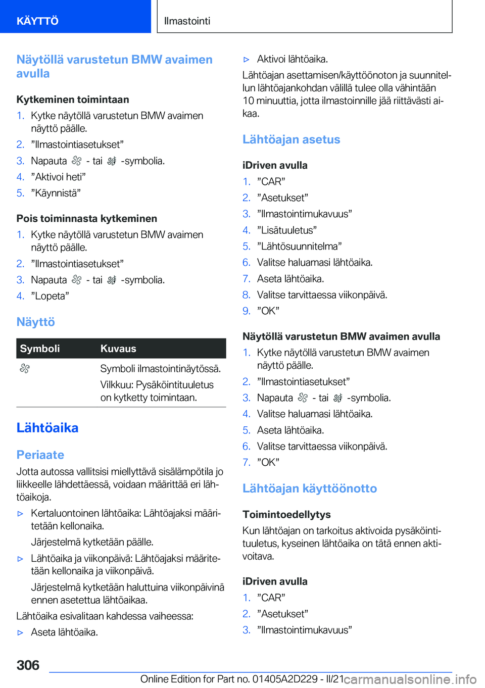 BMW X6 M 2021  Omistajan Käsikirja (in Finnish) �N�