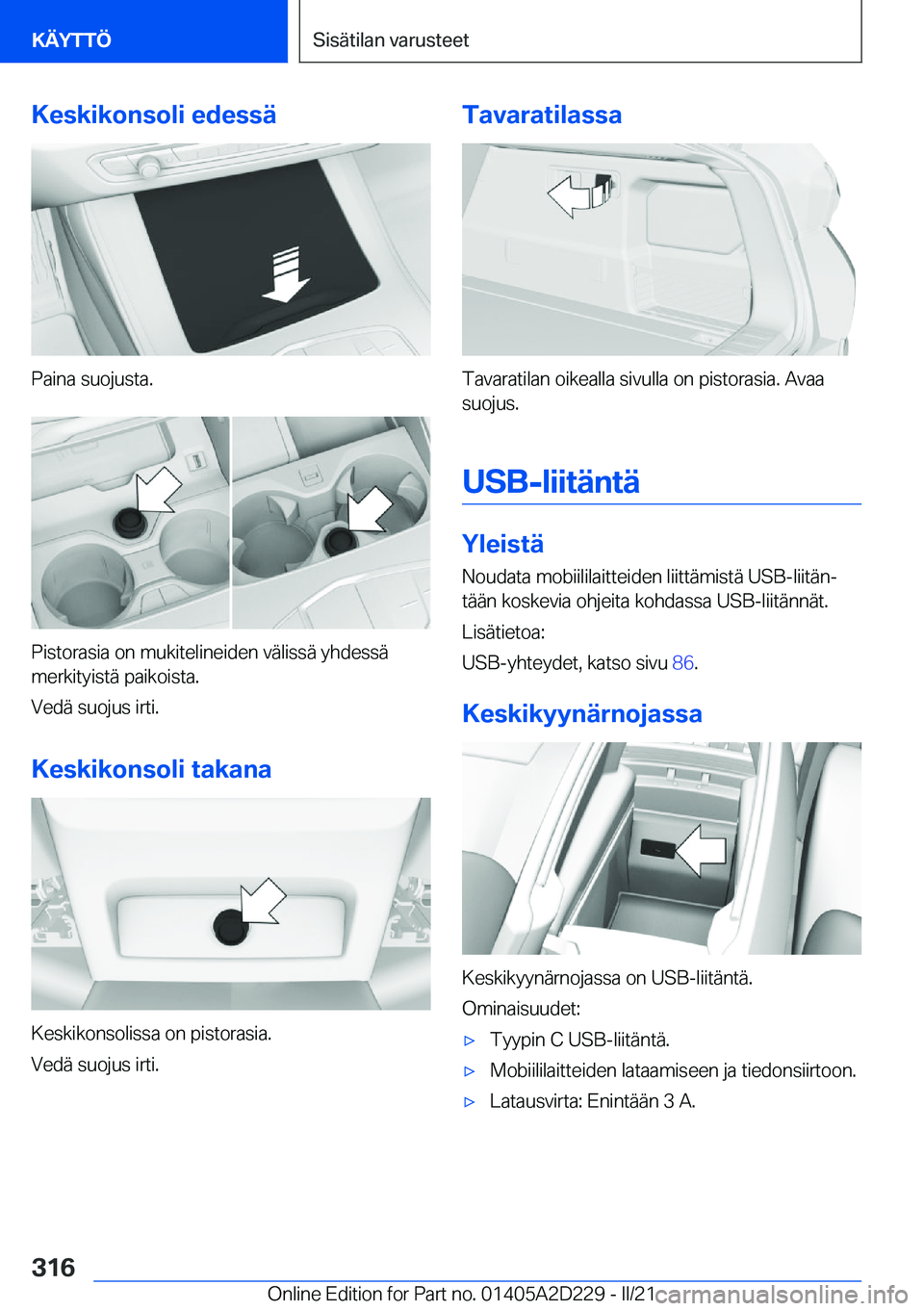 BMW X6 M 2021  Omistajan Käsikirja (in Finnish) �K�e�s�k�i�k�o�n�s�o�l�i��e�d�e�s�s�
