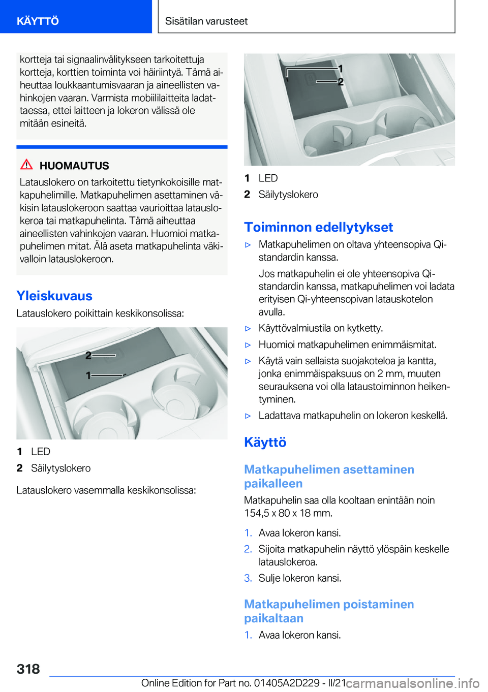 BMW X6 M 2021  Omistajan Käsikirja (in Finnish) �k�o�r�t�t�e�j�a��t�a�i��s�i�g�n�a�a�l�i�n�v�
