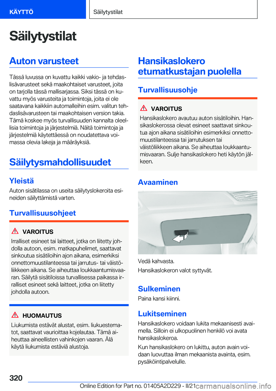 BMW X6 M 2021  Omistajan Käsikirja (in Finnish) �S�