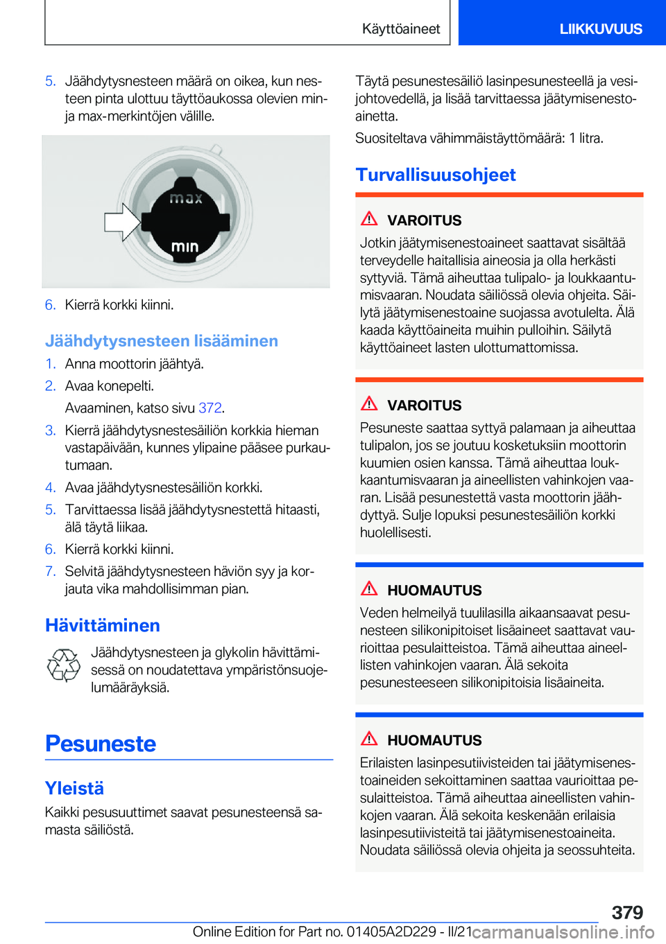 BMW X6 M 2021  Omistajan Käsikirja (in Finnish) �5�.�J�