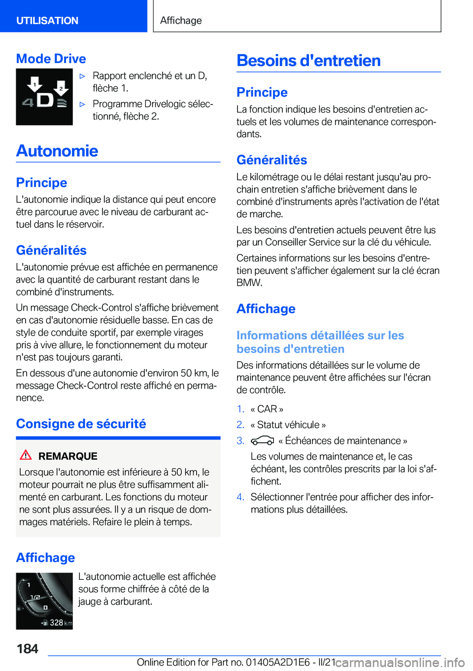 BMW X6 M 2021  Notices Demploi (in French) �M�o�d�e��D�r�i�v�e'x�R�a�p�p�o�r�t��e�n�c�l�e�n�c�h�é��e�t��u�n��D�,
�f�l�è�c�h�e��1�.'x�P�r�o�g�r�a�m�m�e��D�r�i�v�e�l�o�g�i�c��s�é�l�e�cj
�t�i�o�n�n�é�,��f�l�è�c�h�e��2�.
�A