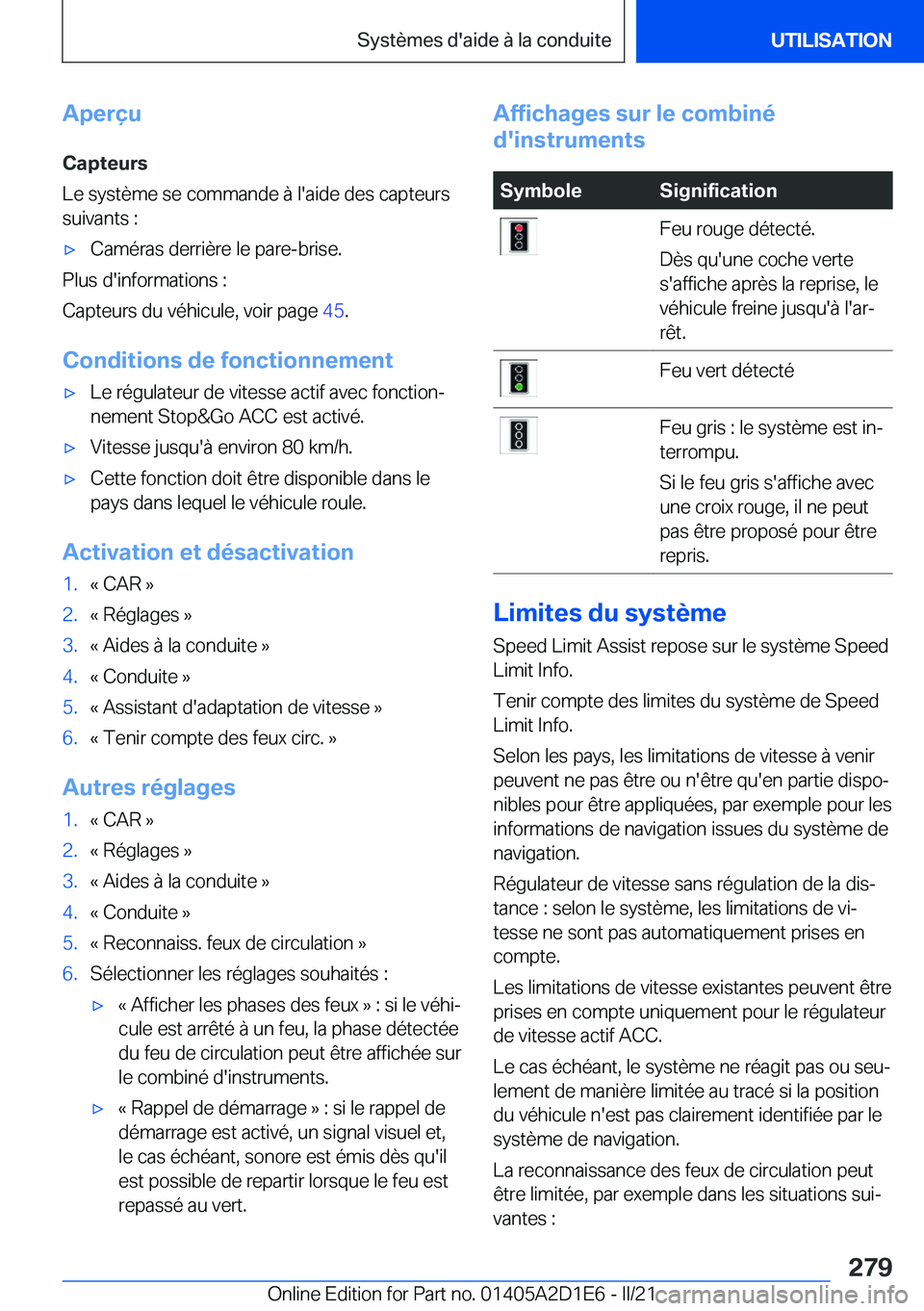 BMW X6 M 2021  Notices Demploi (in French) �A�p�e�r�ç�u�C�a�p�t�e�u�r�s
�L�e��s�y�s�t�è�m�e��s�e��c�o�m�m�a�n�d�e��