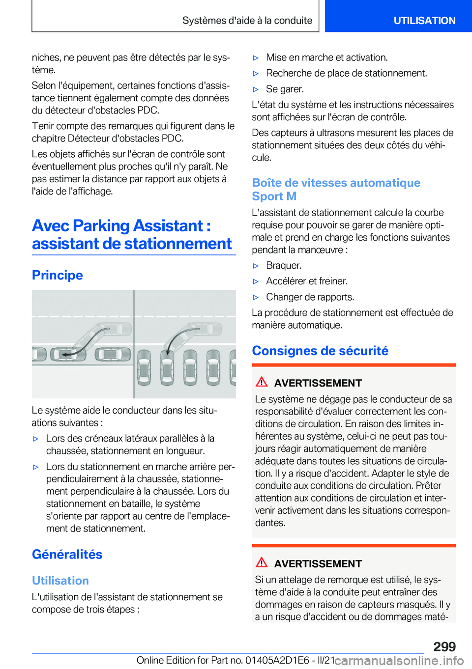 BMW X6 M 2021  Notices Demploi (in French) �n�i�c�h�e�s�,��n�e��p�e�u�v�e�n�t��p�a�s��ê�t�r�e��d�é�t�e�c�t�é�s��p�a�r��l�e��s�y�sj�t�è�m�e�.
�S�e�l�o�n��l�'�é�q�u�i�p�e�m�e�n�t�,��c�e�r�t�a�i�n�e�s��f�o�n�c�t�i�o�n�s��d�&